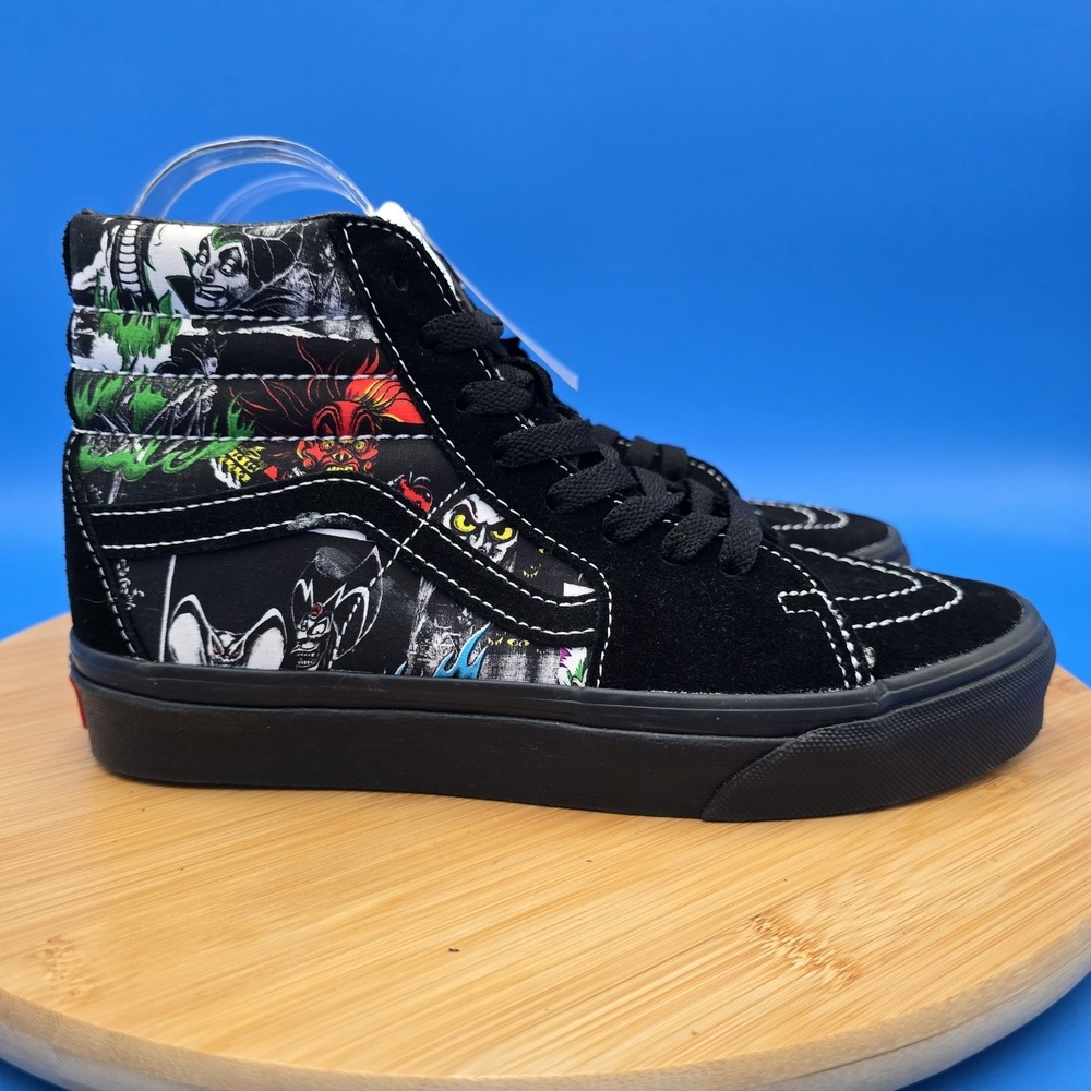 DISNEY x VANS SK8-HI 100yrs Villains‎ Black Shoes Men's Size 5 Women's 6.5 NWT
